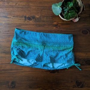 Athleta scrunch boyshort bikini bottoms size small